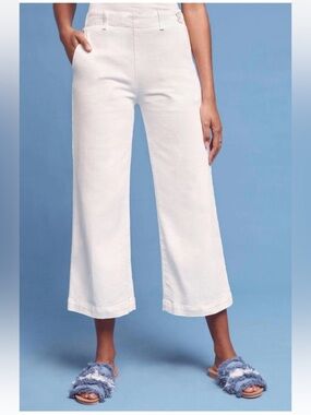 AG JULIETTE WHITE HIGH-RISE TROUSER JEANS 26